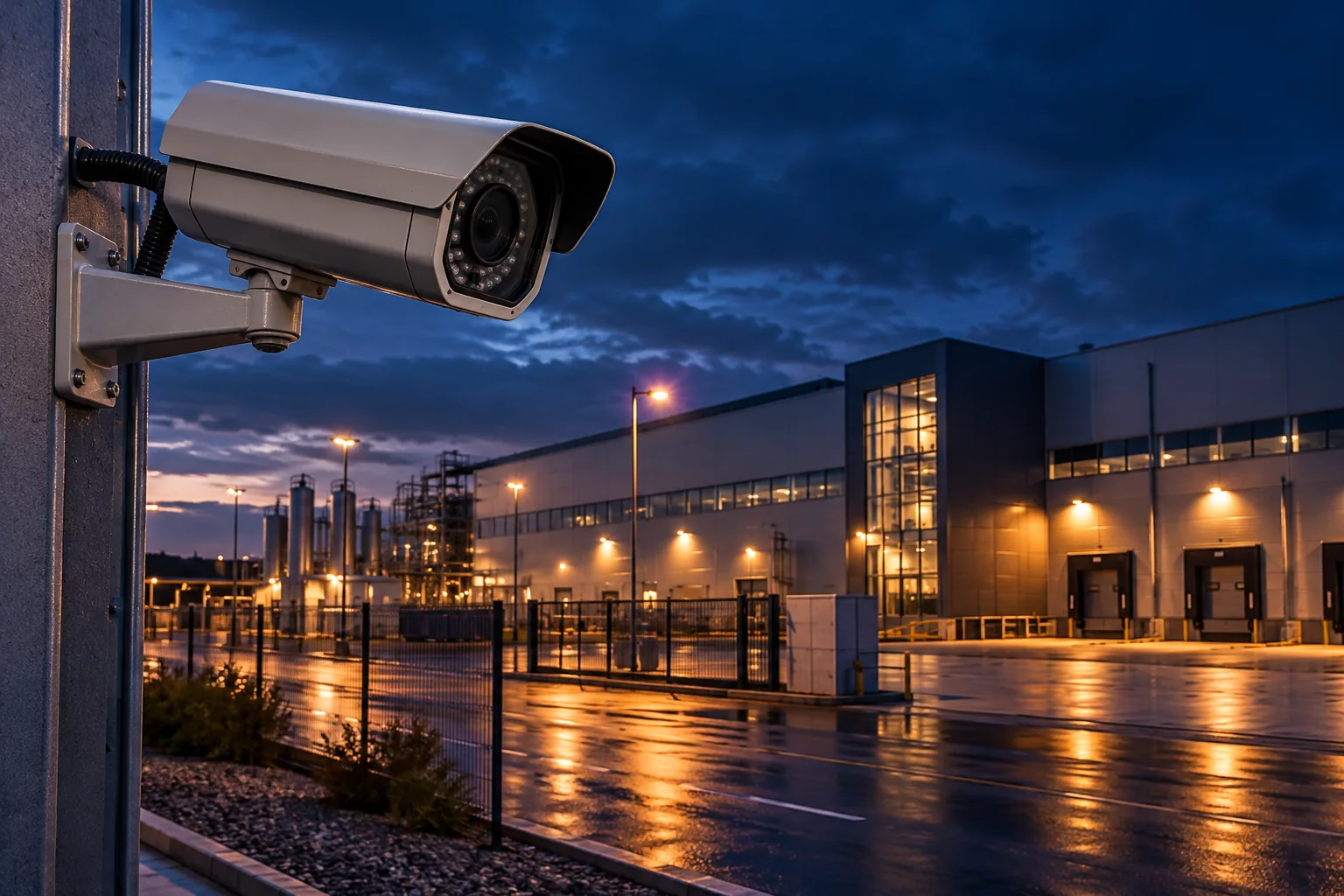 Ilustrasi CCTV di fasilitas industri